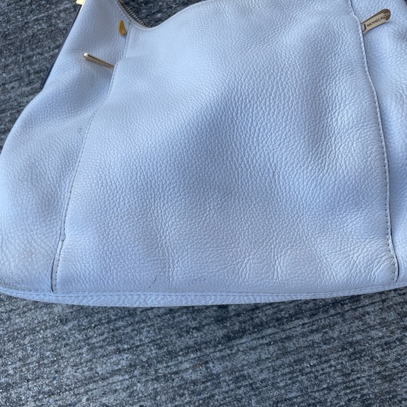 Michael Kors white "Bowery" purse shoulder bag - Picture 7 of 9